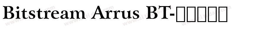 Bitstream Arrus BT字体转换